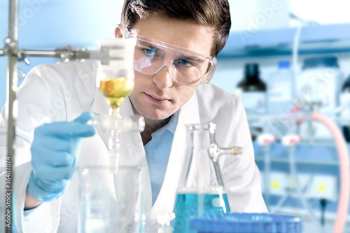 scientist working at the laboratory