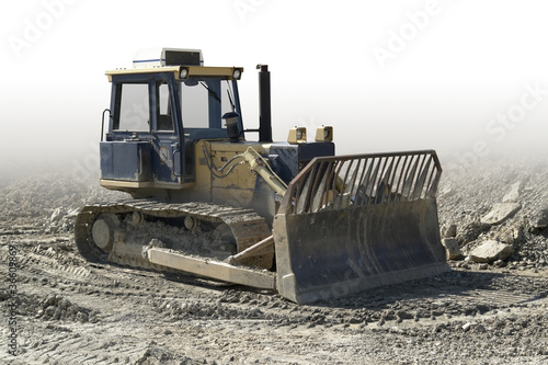 crawler in a stone pit