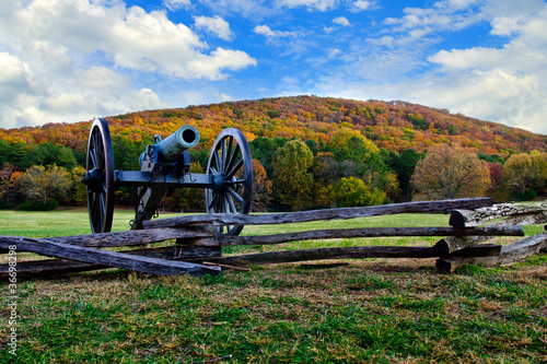 Fall color image of Kennesaw Mountain Park