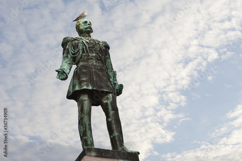 helsinki, finland: statue of czar alexander ii