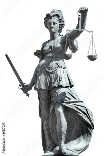 justitia incl. clipping path