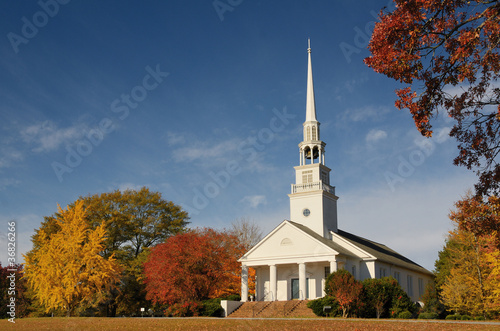 church in a rural setting