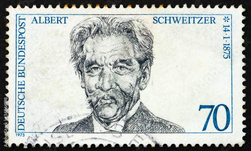 Postage stamp Germany 1975 Dr. Albert Schweitzer