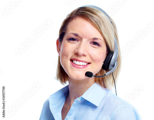 Call center operator.