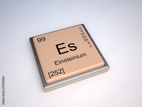 Einsteinium chemical element of the periodic table