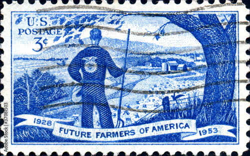 1928. Future Farmers of America. 1953. US Postage.