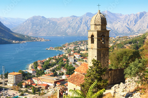 the view over Kotor and its bay and the old fortress