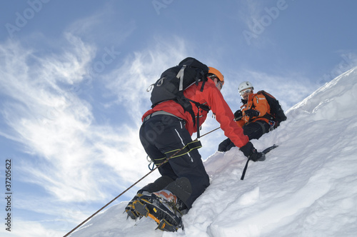 steiler Weg zum Gipfel