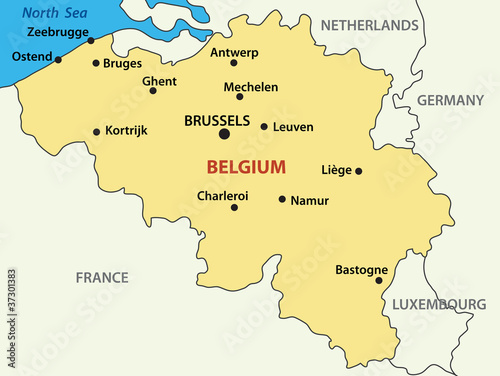 vector map - Kingdom of Belgium