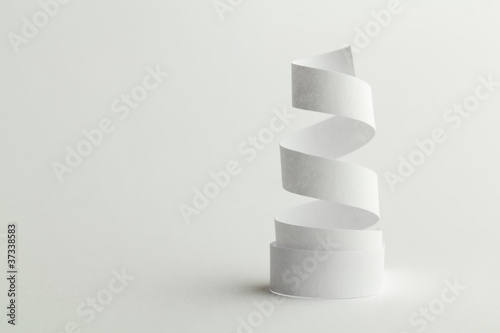 white paper spiral
