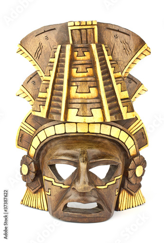 clay mask of a maya