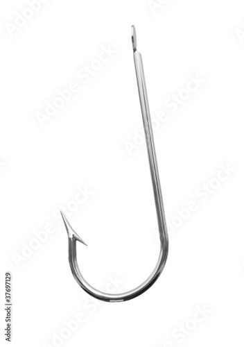 fishhook on a white background. isolated object