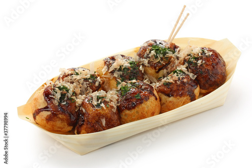 takoyaki, octopus balls, japanese food