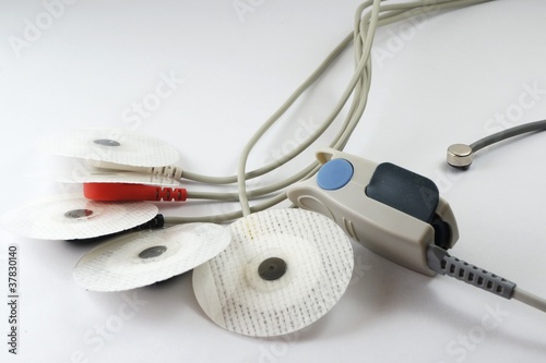 ECG disposable electrodes, oximeter sensor and thermal probe