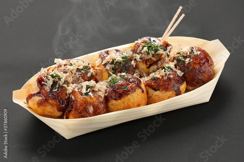 takoyaki, octopus balls, japanese food