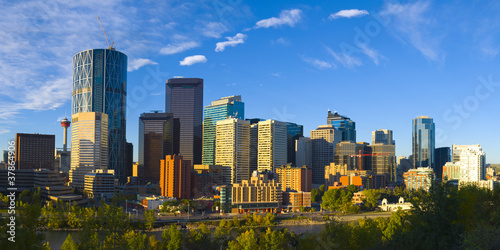 The City of Calgary Skyline at Sunrise