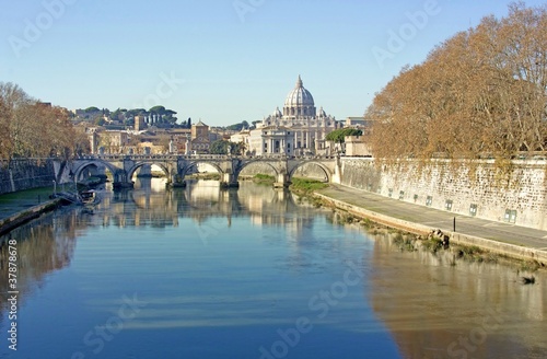 Ponte Sant'Angelo visto dal Ponte Umberto I - Roma