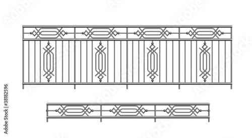 railing parapet metal steel for house
