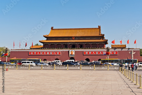 Tiananmen or Gate of Heavenly Peace. Beijing, China.
