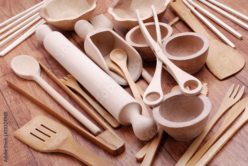 utensili da cucina in legno - uno
