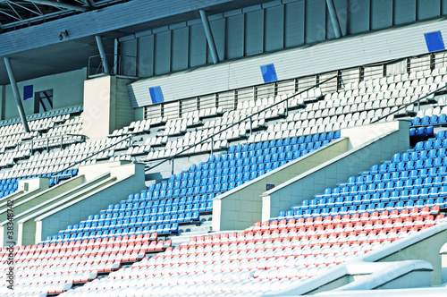 Empty stadium in Winter