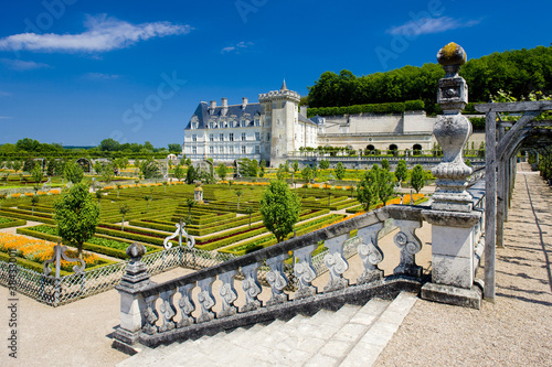 Villandry Castle with garden, Indre-et-Loire, Centre, France