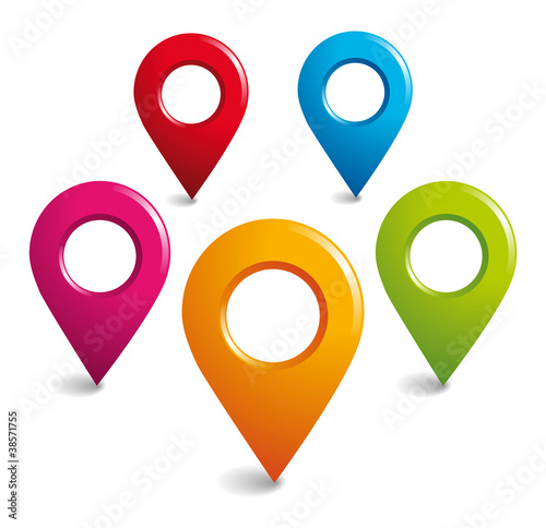 Location GPS symbols