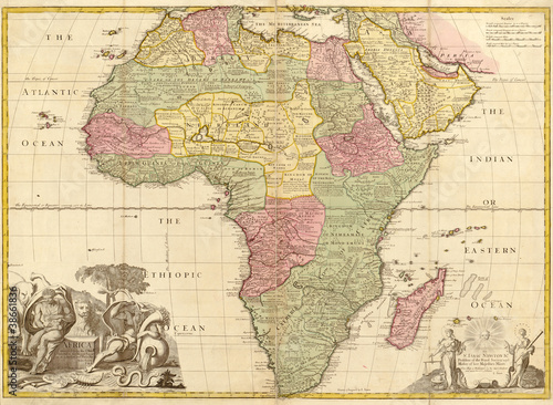 Ancient map of Africa