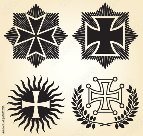 vector isolated crosses