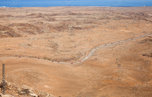 Northern Fuerteventura, view from Bayuyo volcano towards malpai