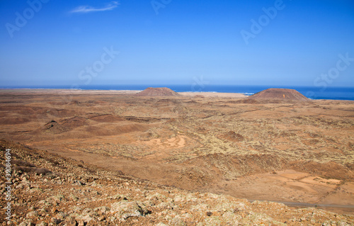 Northern Fuerteventura, view from Bayuyo volcano towards malpai