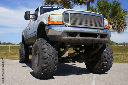 Monster truck in Florida parking lot