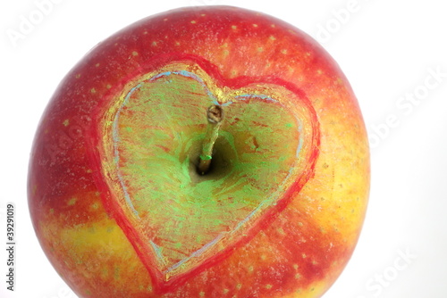 Serce w jabłku