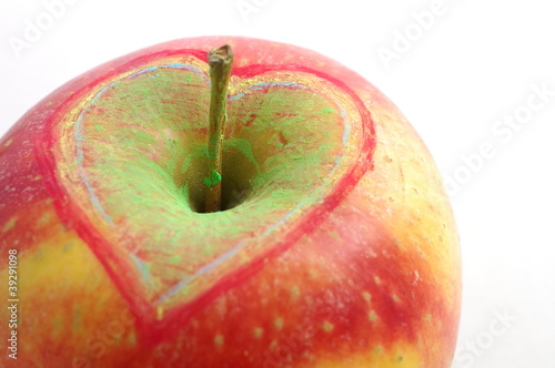 Jabłko z sercem zdrowie