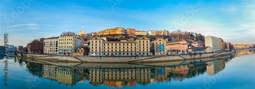 Panorama, la Presqu'île in Lyon, France