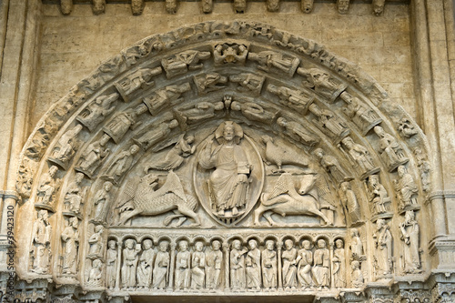 Portail, Cathédrale de Chartres, France