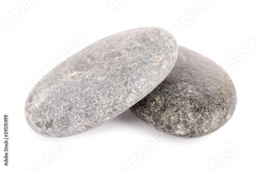 Group of stones isolated on white background