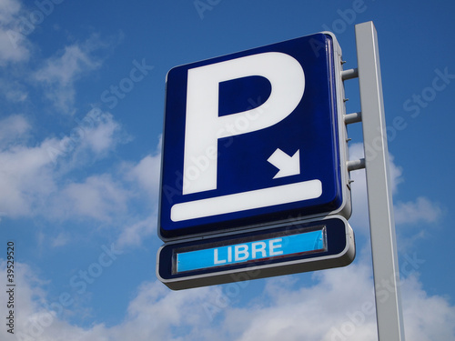 señal de parking