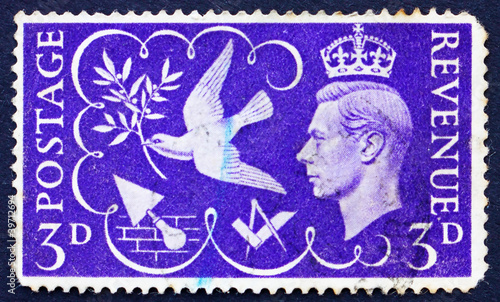 Postage stamp GB 1946 King George VI