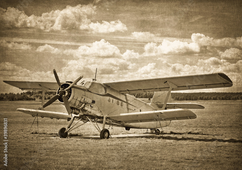 Old aircraft, biplane