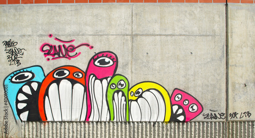 Graffiti sur béton