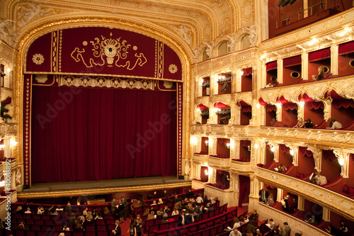Interior of Opera house in Odassa, Ukraine