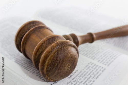 Gavel On a Legal Text