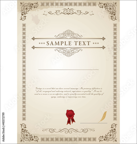 Certificate template