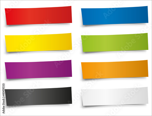 Cartouches Post-It de plusieurs couleurs pour noter des messages importants