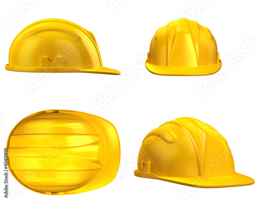 construction helmet from different views