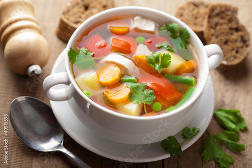 chicken soup with vegetables