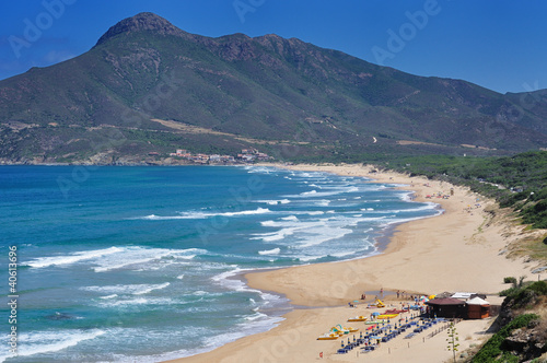 Sardegna, Buggerru, spiaggia di San Nicolao, vista di Portixeddu