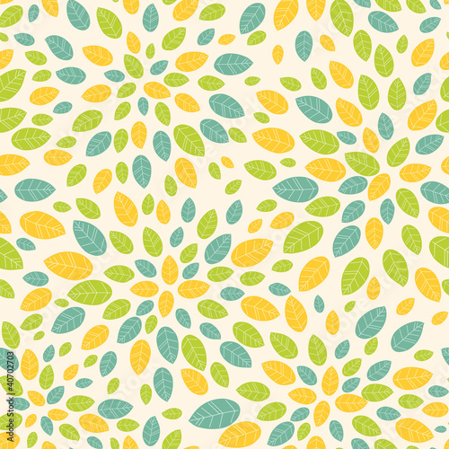 Leaves background. Seamless pattern.