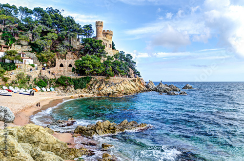 mediterranean sea at the Costa Brava - Lloret de Mar, Spain